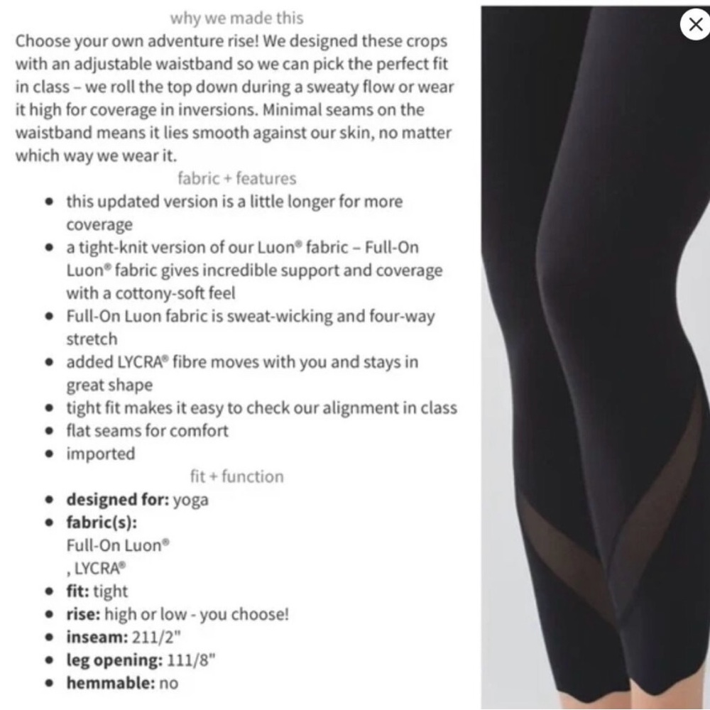 Lululemon Leggings - Picture 9 of 10